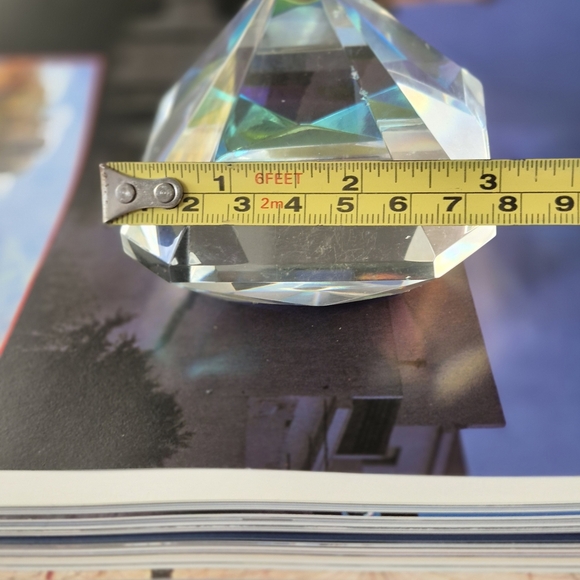 OC by Oleg Cassini Crystal Pyramid with Blue and Yellow Accents - Picture 11 of 11